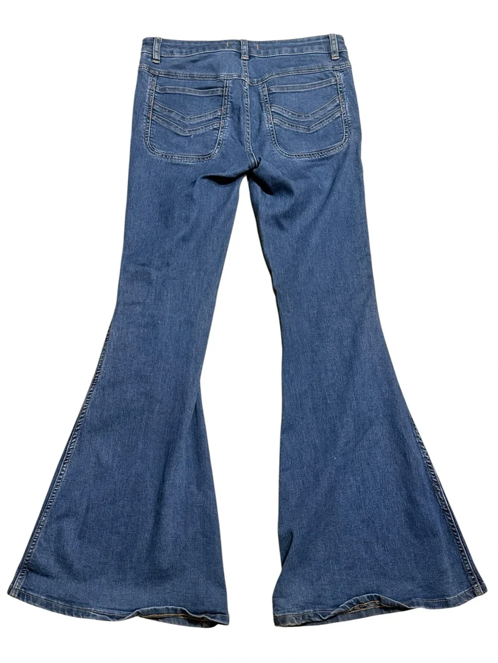 Free People Stella Super Flare Low Rise Jeans Size 27